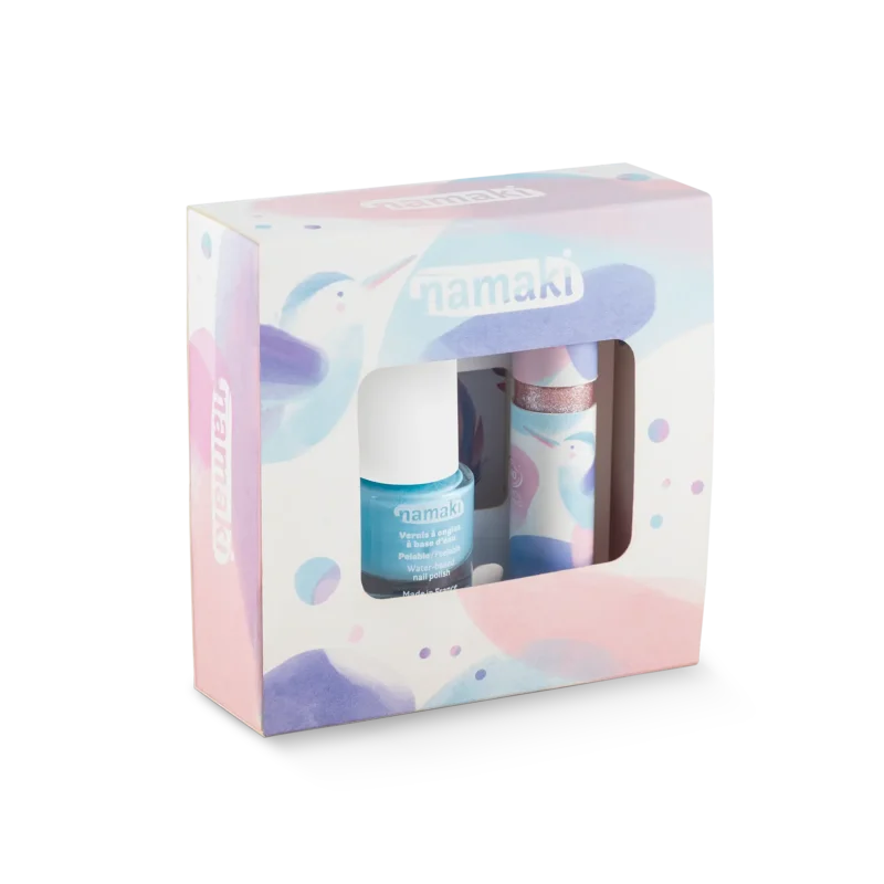 Coffrets trio - Maquillage pour enfants, boîte colorée avec produits visibles