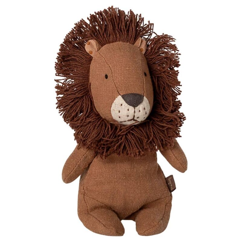 Safari Friends Lion Mini en peluche marron avec crinière texturée, jouet doux