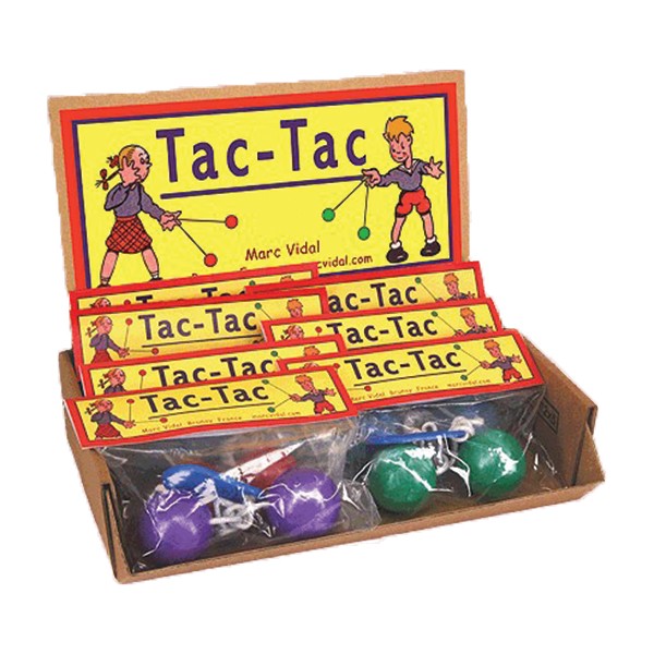 Tac-Tac des Années 70 par Marc Vidal, jeu rétro avec boules colorées.