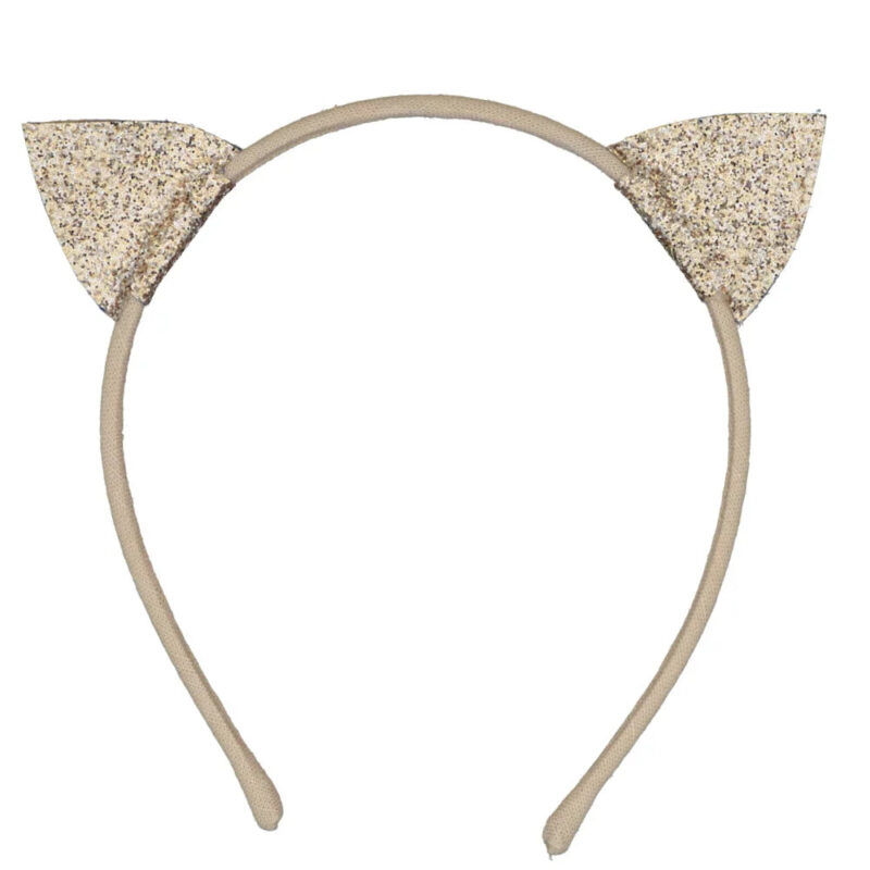 Serre-tête chat avec oreilles pailletées, accessoire de mode élégant
