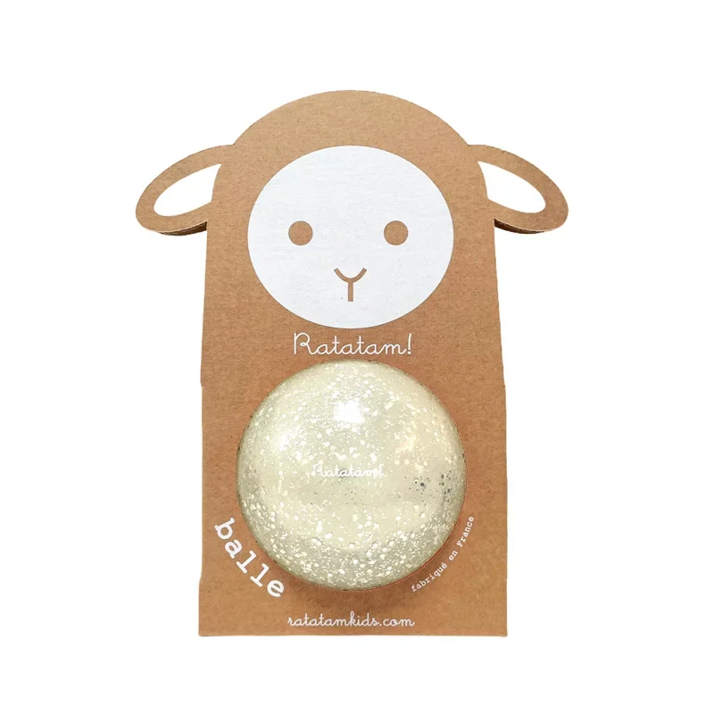 Ballon Mouton Bulle à Paillettes dans un emballage en forme de mouton, ludique et scintillant