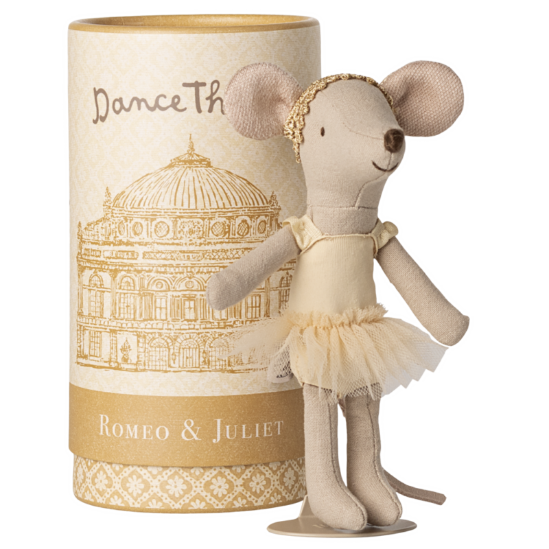 Danseuse de ballet, Grande sœur Souris en tutu avec boîte décorative.