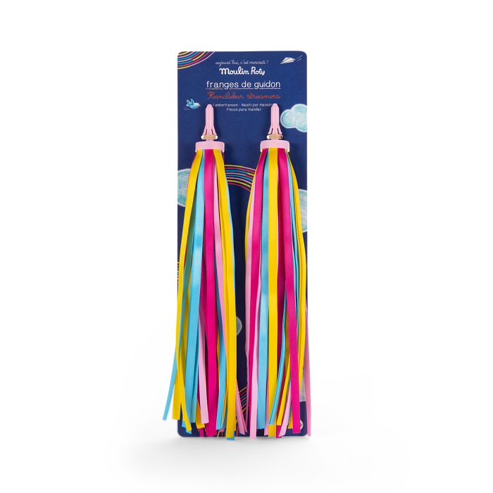 Franges de Guidon Multicolores - Aujourd'hui c'est mercredi, accessoires vélo colorés