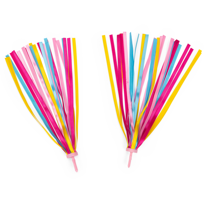 Franges de Guidon Multicolores - Aujourd'hui c'est mercredi, accessoires vélo colorés