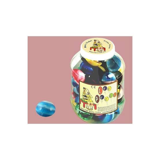 La Puce Sauteuse - Marc Vidal, bocal transparent avec puces colorées, jouet classique