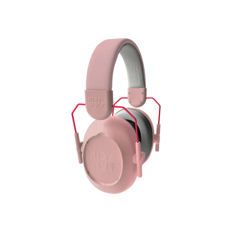 Casque anti-bruit KIDYNOISE rose, design ergonomique, protection auditive enfant
