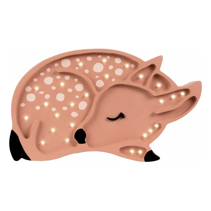 Lampe à poser Biche Marron avec éclairage LED intégré, design animalier