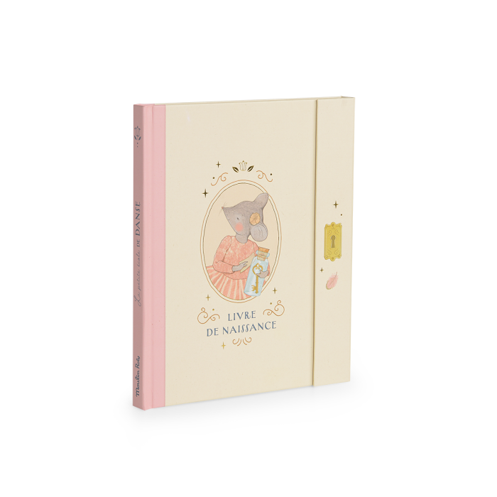 Livre de naissance La Petite École de Danse avec couverture illustrée, couleur pastel