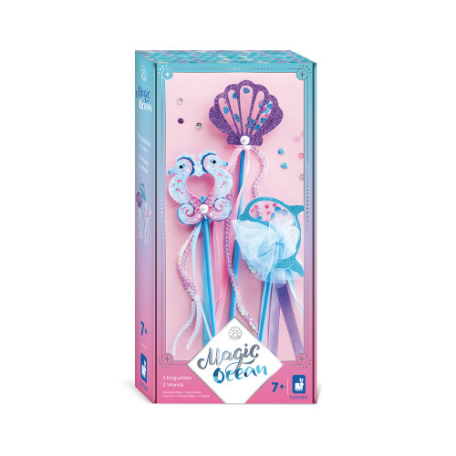 Magic Ocean - 3 Baguettes À Créer, kit de création avec motifs marins colorés