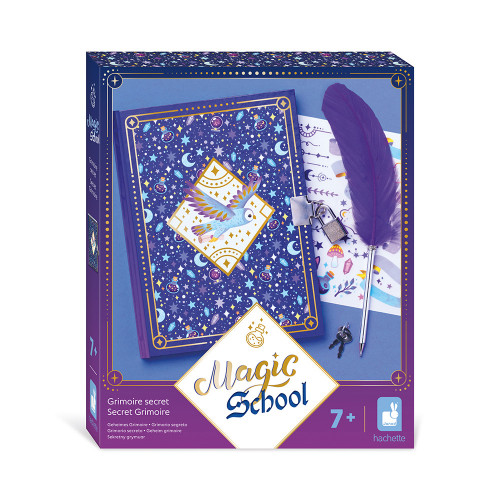 Magic School - Grimoire Secret : boîte colorée avec grimoire et accessoires magiques