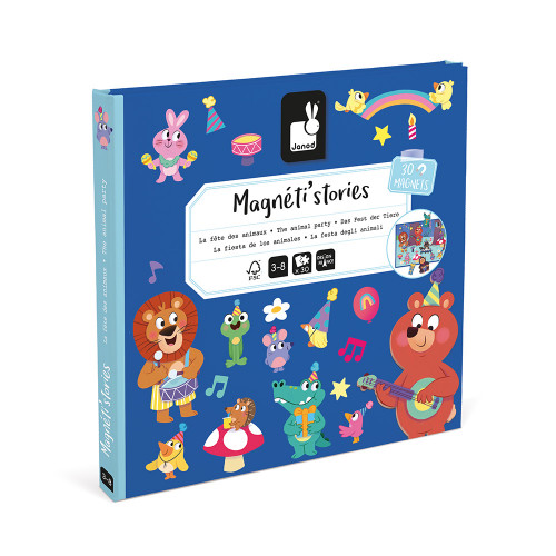 Magnéti'stories : boîte de jeu éducatif avec animaux et aimants colorés