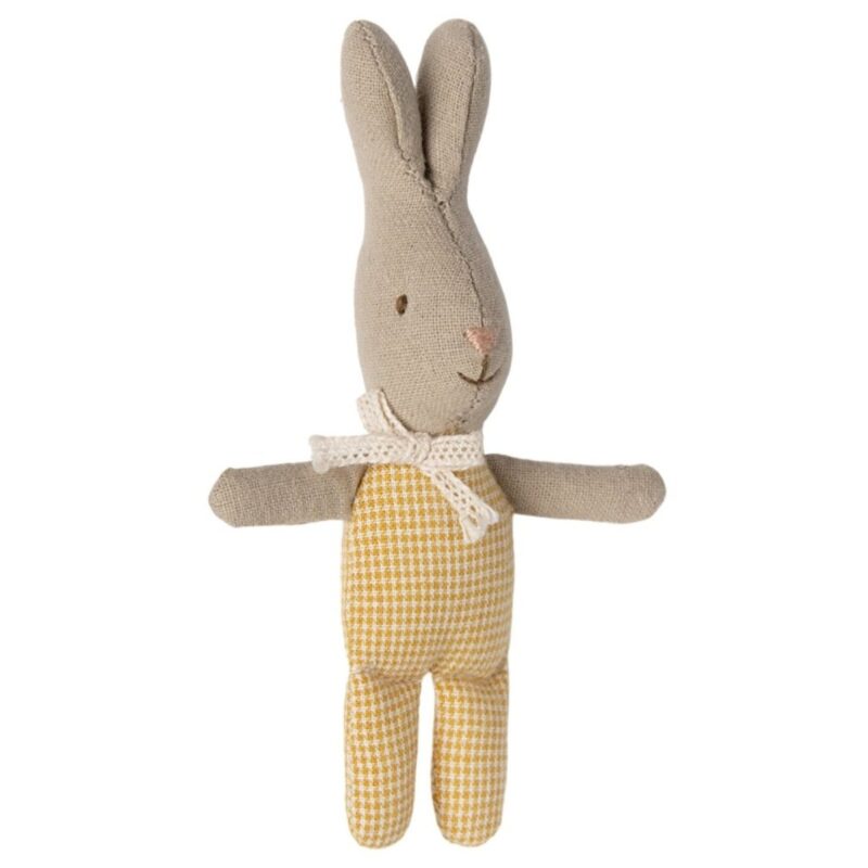 Lapin My en tissu avec nœud papillon, jouet doux pour enfants
