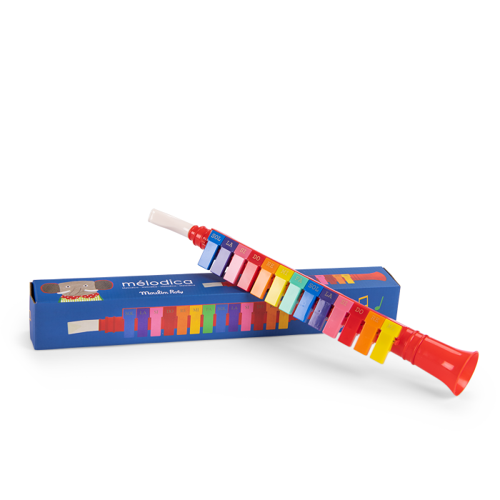 Mélodica Les Popipop - Moulin Roty, instrument coloré pour enfants