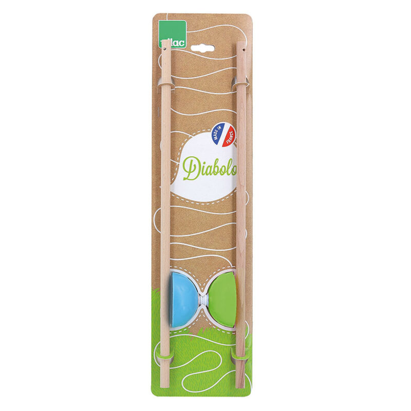 Diabolo Classique avec baguettes en bois, jouet d'adresse coloré