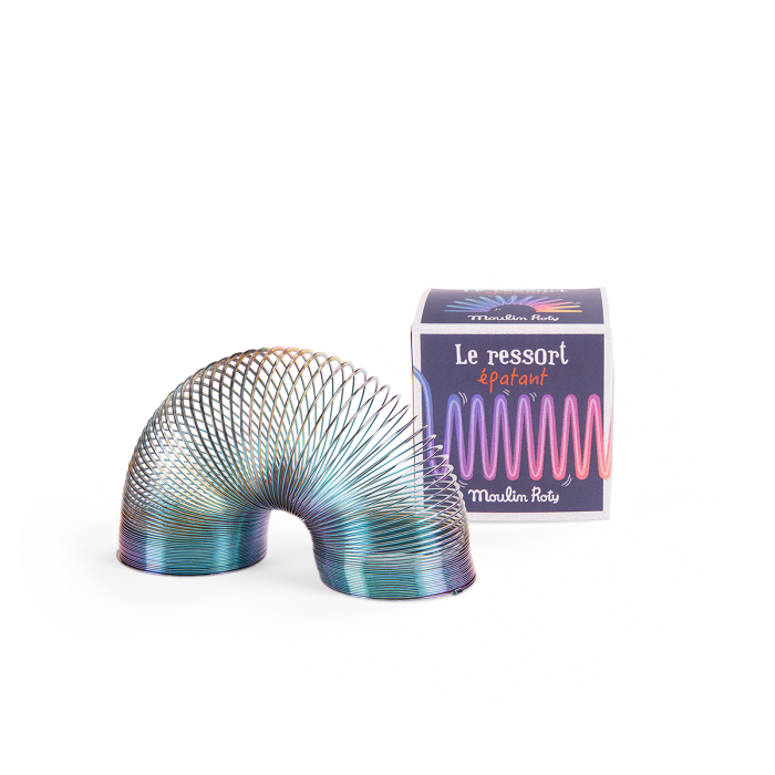 Ressort Épatant - Les Petites Merveilles, jouet coloré en métal en spirale.