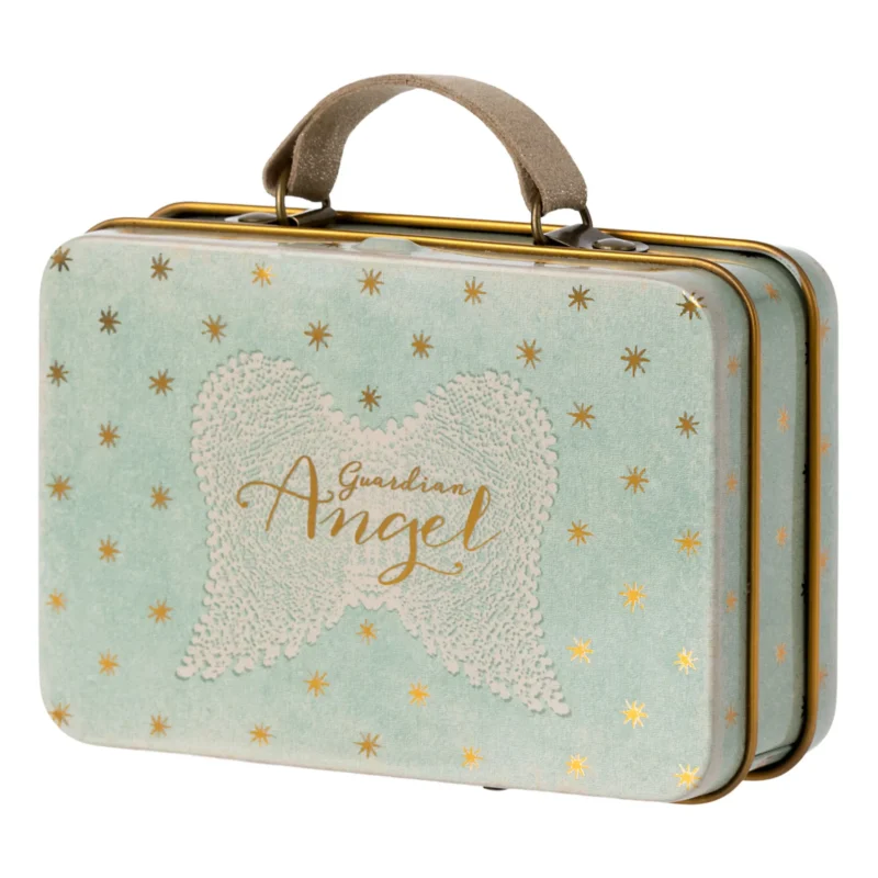 Valisette Maileg Angel avec motif d'ailes et étoiles dorées, jouet enfant