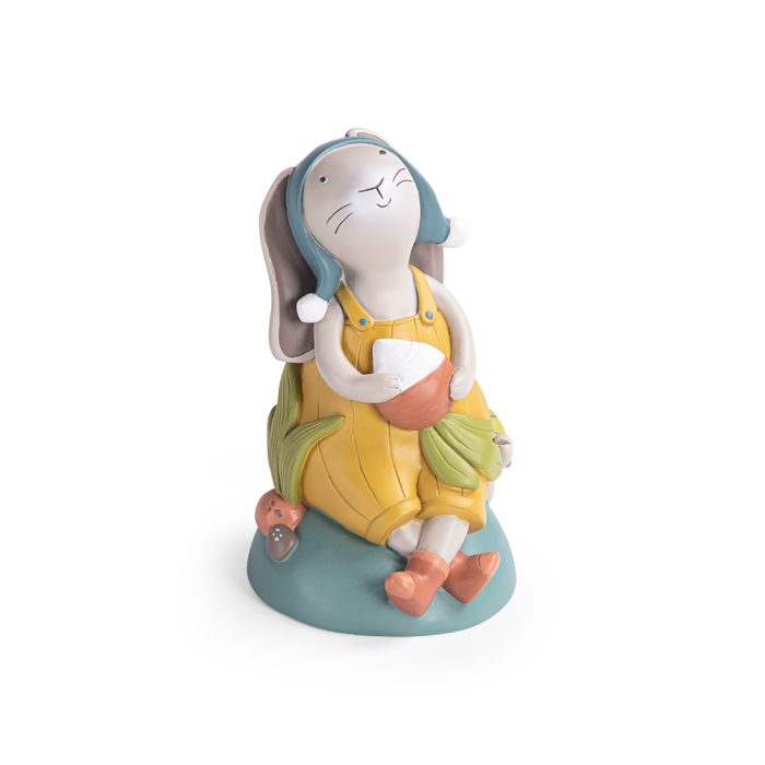Tirelire Lapin Trois Petits Lapins - Moulin Roty, figurine colorée et ludique