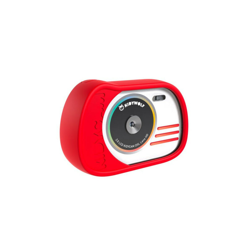 Appareil photo Kidycam rouge - Kidywolf, design compact et ludique pour enfants