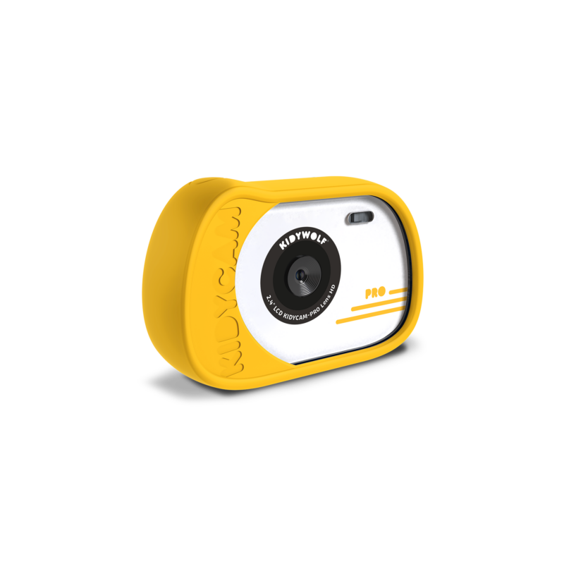 Appareil Photo KIDYCAM-PRO - Jaune, compact et ludique pour enfants.