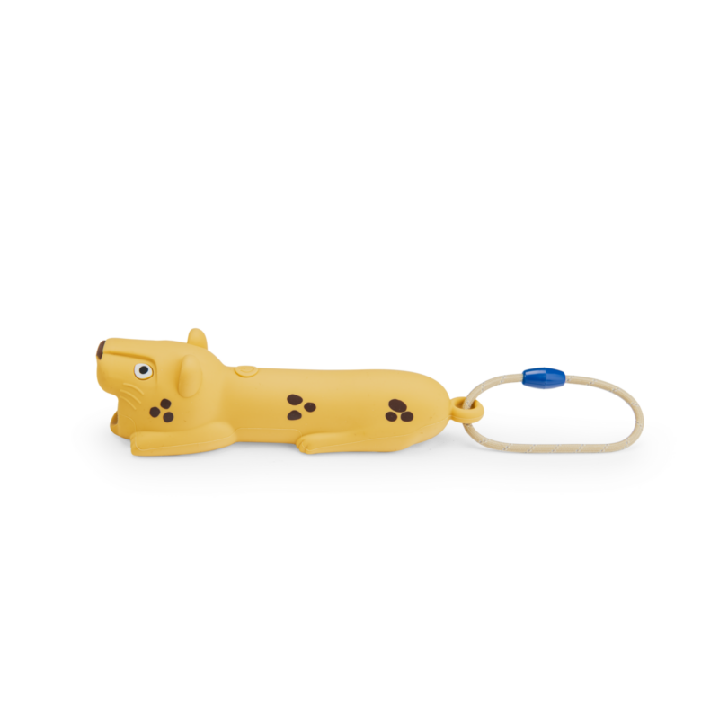 Lampe Torche Léopard - La Forêt Mawa, design animalier, couleur jaune.